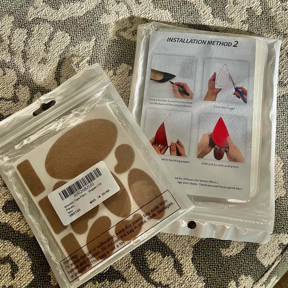 Self-Adhesive moleskin for blisters and Sole protector sheets ***bundle***